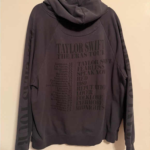 Taylor Swift eras tour concert hoodie oversized black kangaroo pocket - Picture 3 of 16